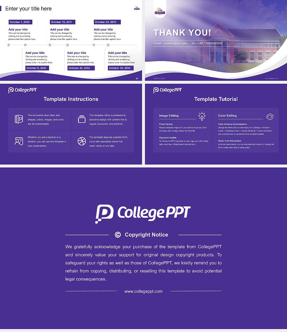 Defiance College Lecture Sharing and Networking Event PPT Template16:9 ratio PPT effect preview image4