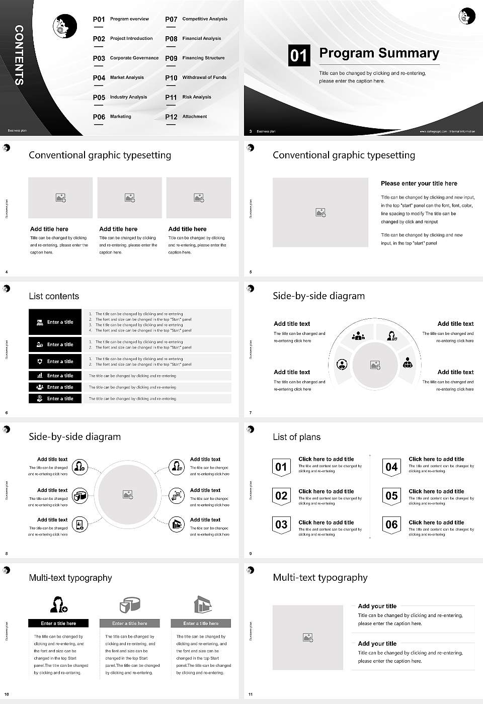 Dell’Arte International School of Physical Theatre Competition/Entrepreneurship Contest PPT Template16:9 ratio PPT effect preview image2