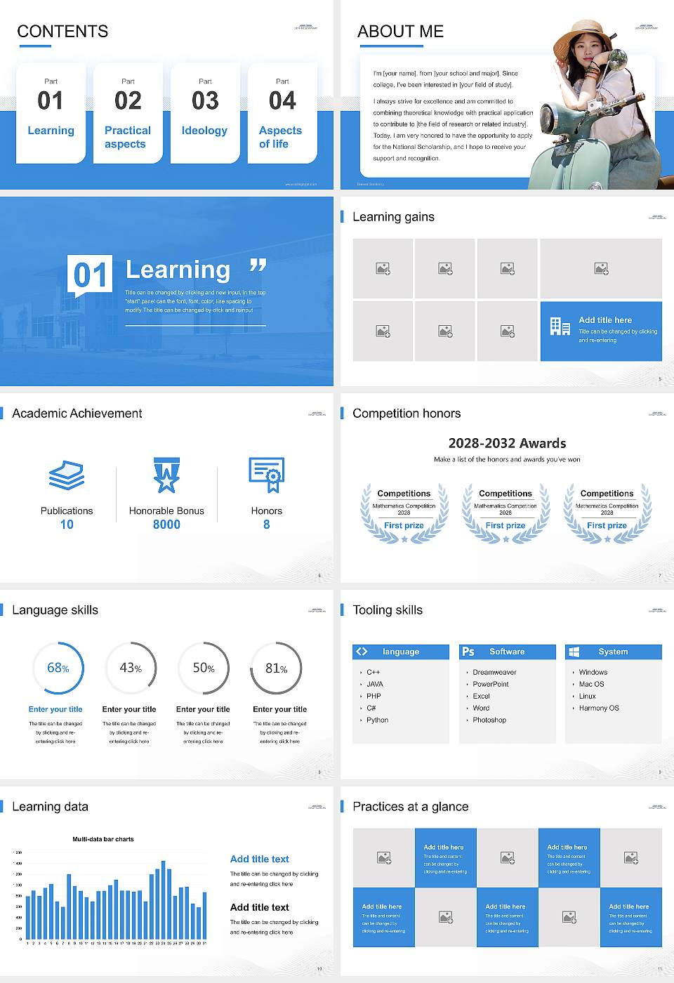 Denver Seminary National Scholarship Defense PPT Template16:9 ratio PPT effect preview image2