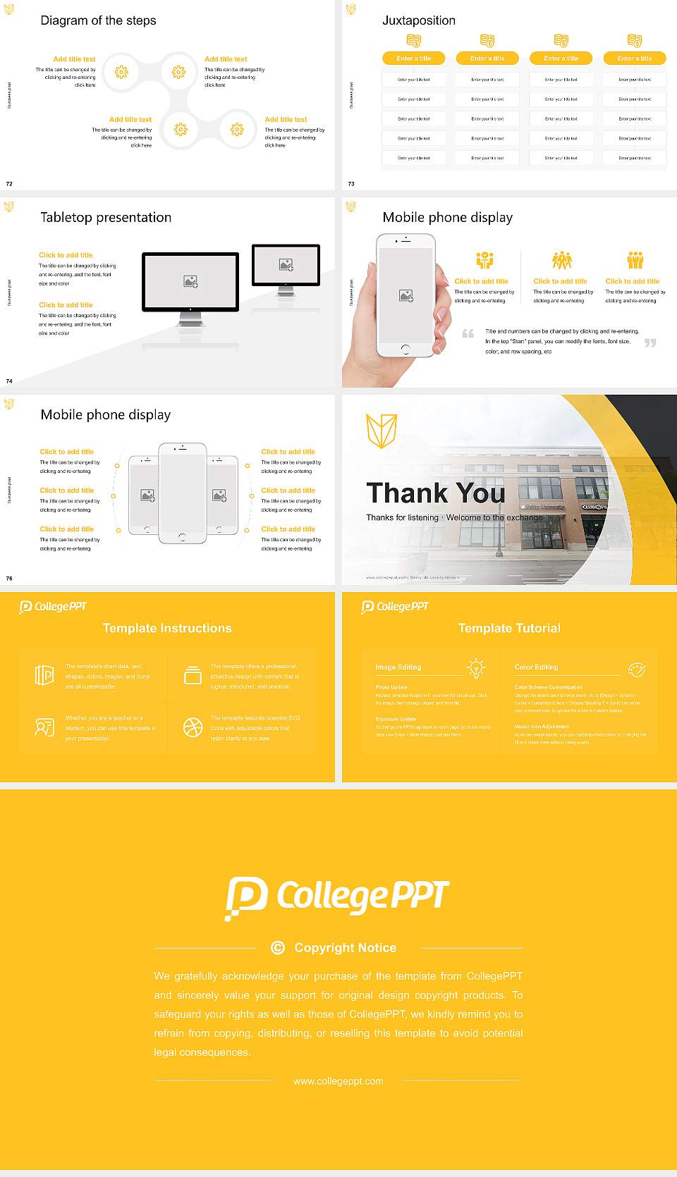 Devry University-Illinois Competition/Entrepreneurship Contest PPT Template16:9 ratio PPT effect preview image9