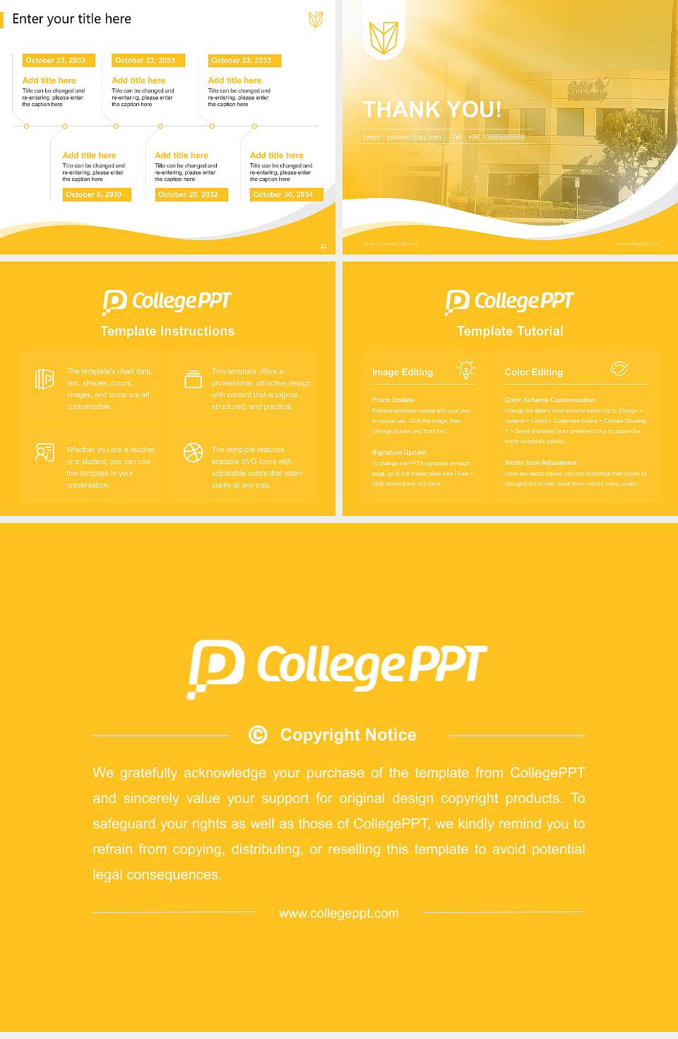 Devry University-California Lecture Sharing and Networking Event PPT Template4:3 ratio PPT effect preview image4