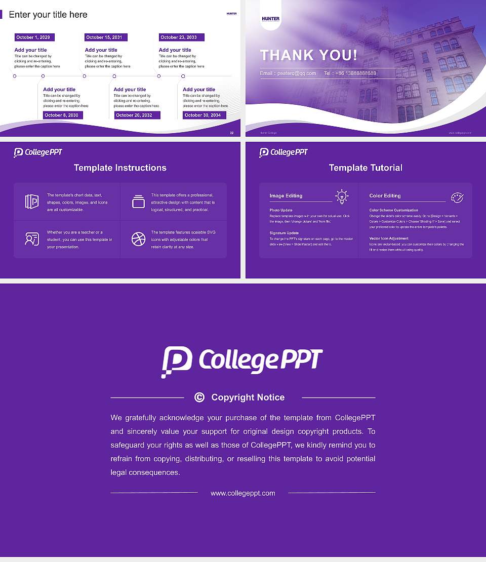 Hunter College Lecture Sharing and Networking Event PPT Template16:9 ratio PPT effect preview image4