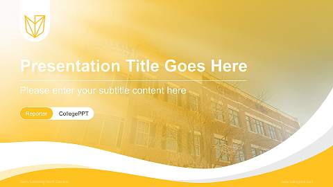 Devry University-North Carolina Lecture Sharing and Networking Event PPT Template