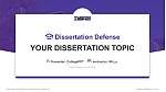 Davis College Graduation Thesis Defense PPT Template