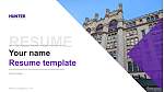 Hunter College Resume PPT Template