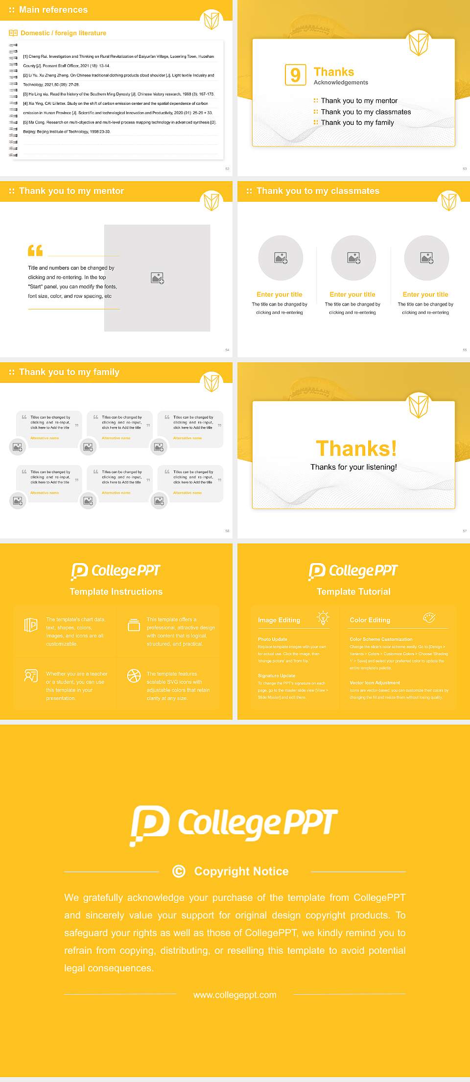 Devry University-North Carolina Graduation Thesis Defense PPT Template4:3 ratio PPT effect preview image7