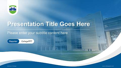 Lehman College Lecture Sharing and Networking Event PPT Template