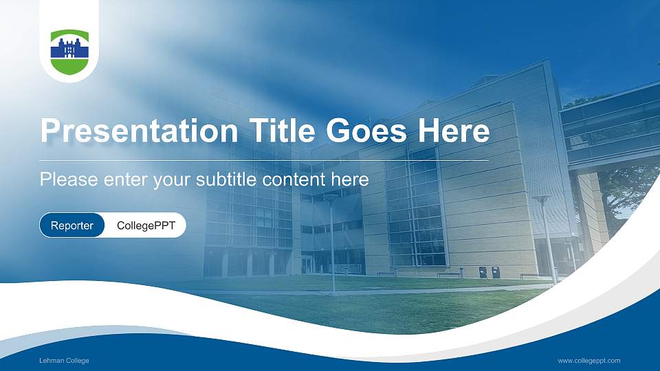 Lehman College Lecture Sharing and Networking Event PPT Template16:9 ratio PPT effect preview image