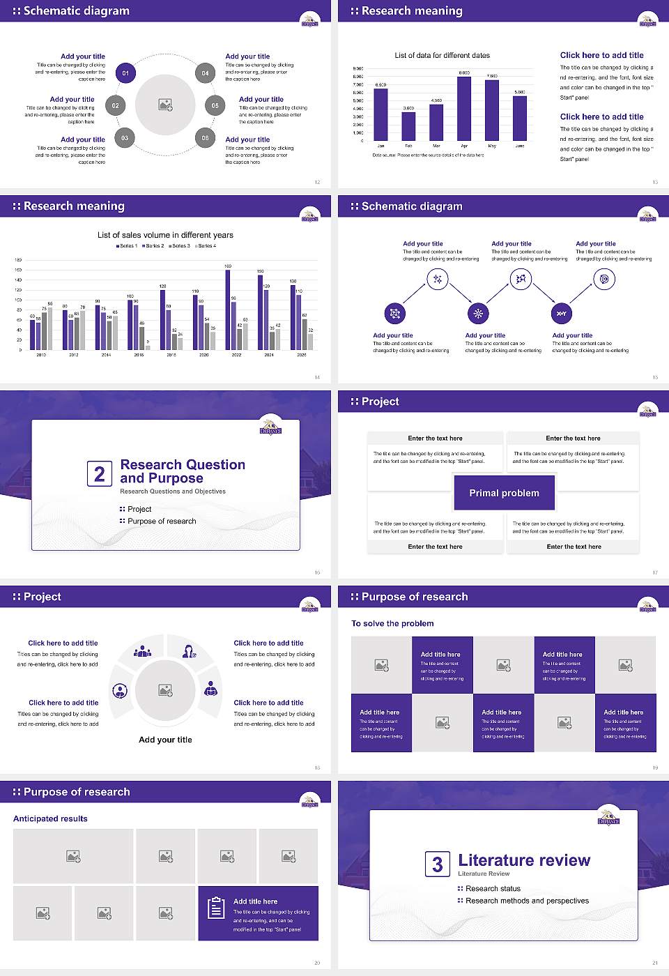Defiance College Graduation Thesis Defense PPT Template16:9 ratio PPT effect preview image3