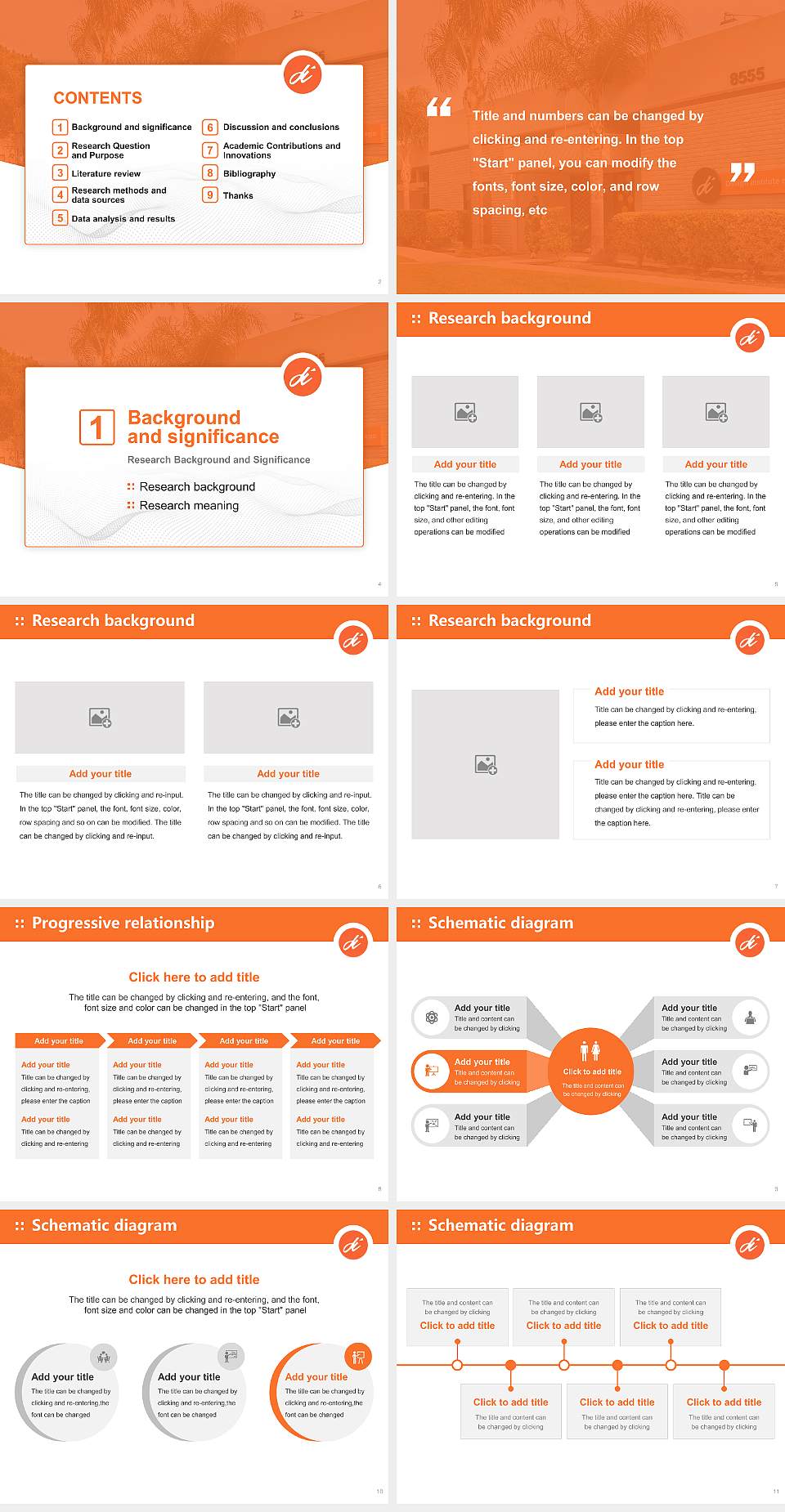 Design Institute of San Diego Graduation Thesis Defense PPT Template4:3 ratio PPT effect preview image2