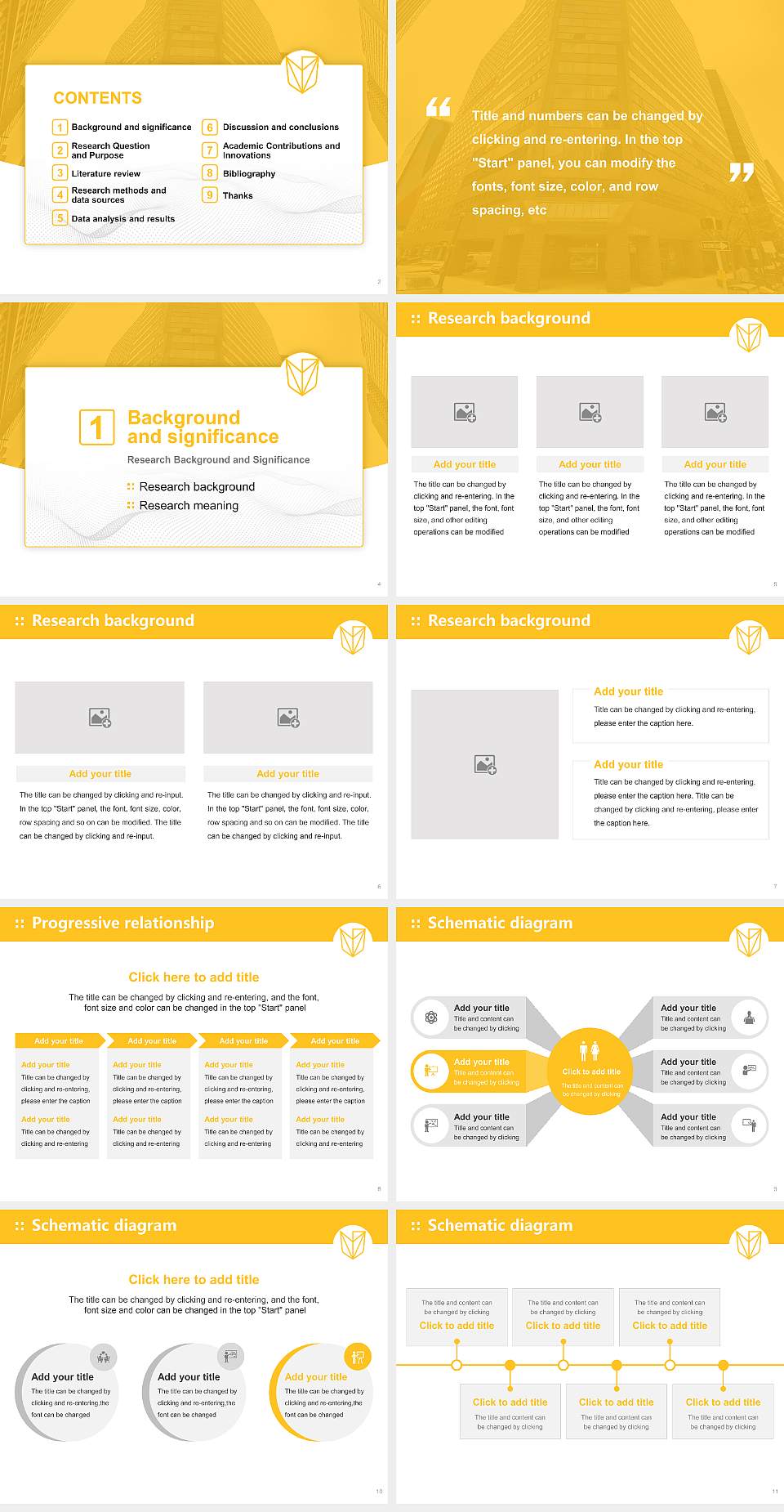 Devry University-Pennsylvania Graduation Thesis Defense PPT Template4:3 ratio PPT effect preview image2