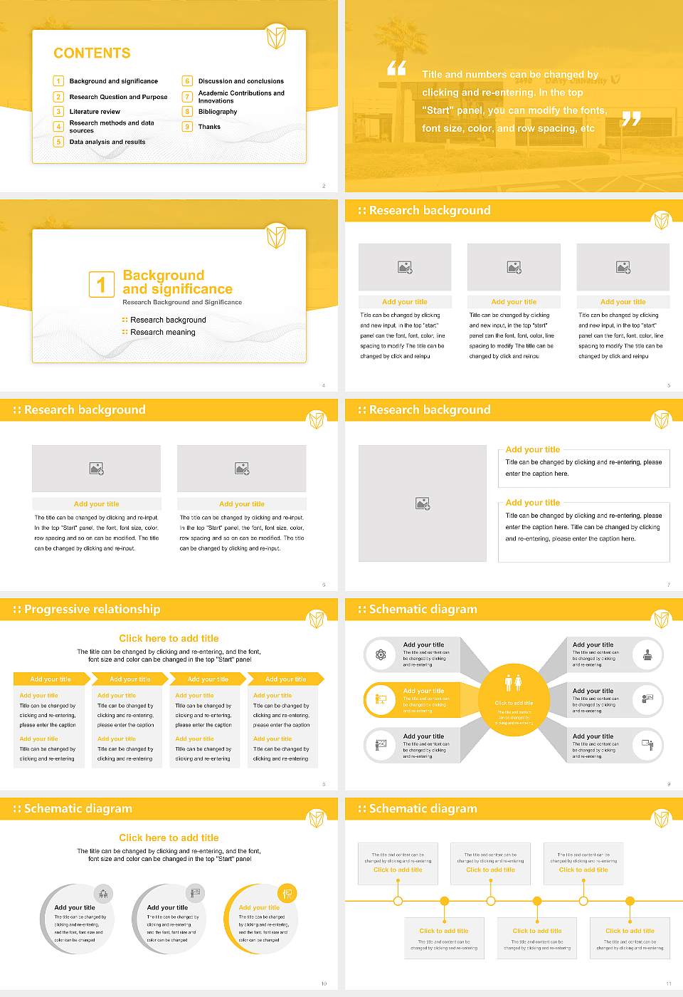 Devry University-Nevada Graduation Thesis Defense PPT Template16:9 ratio PPT effect preview image2