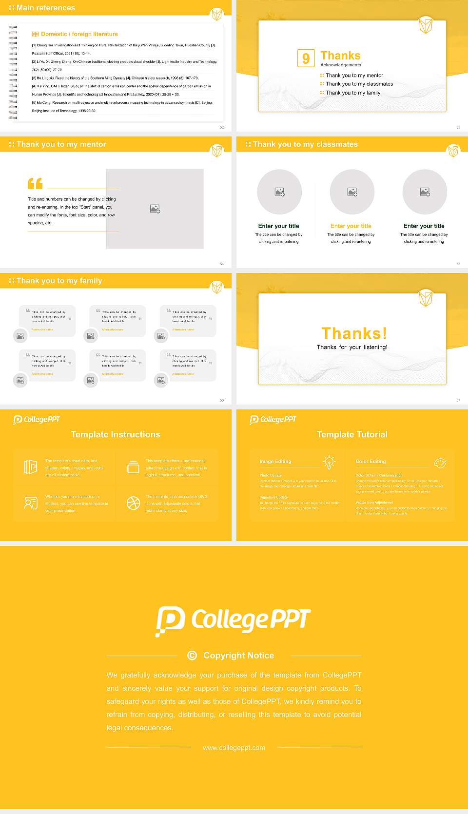 Devry University-Nevada Graduation Thesis Defense PPT Template16:9 ratio PPT effect preview image7