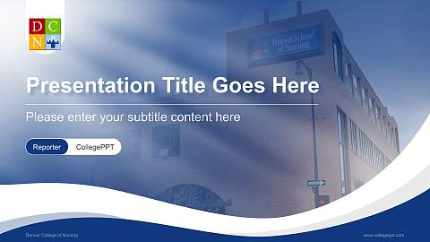 Denver College of Nursing Lecture Sharing and Networking Event PPT Template