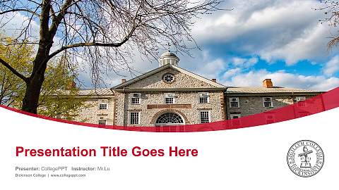 Dickinson College Course/Courseware Creation PPT Template