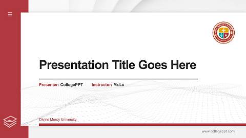 Divine Mercy University Thesis Proposal/Graduation Defense PPT Template