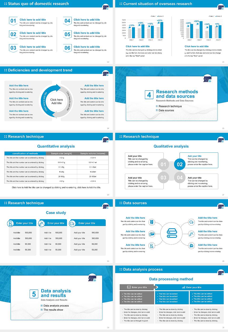 John Jay College of Criminal Justice Graduation Thesis Defense PPT Template16:9 ratio PPT effect preview image4