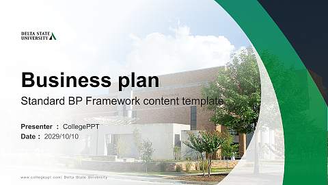 Delta State University Competition/Entrepreneurship Contest PPT Template