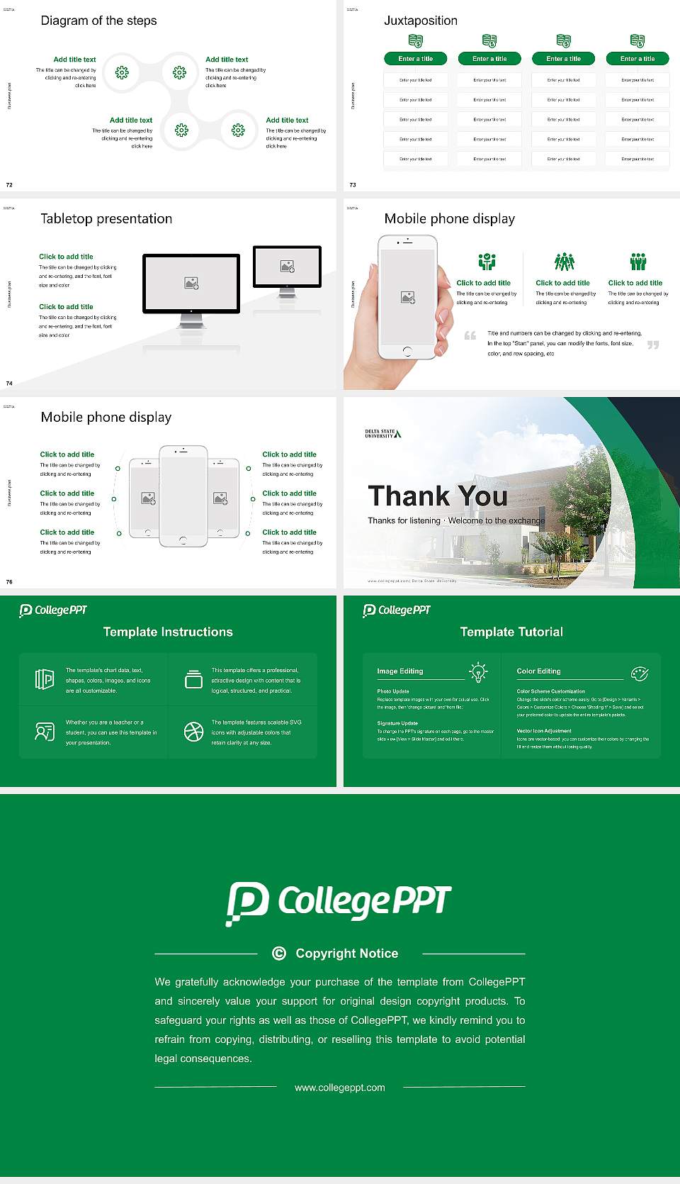 Delta State University Competition/Entrepreneurship Contest PPT Template16:9 ratio PPT effect preview image9
