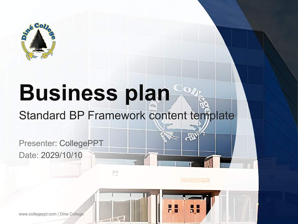 Dine College Competition/Entrepreneurship Contest PPT Template4:3 ratio PPT effect preview image9
