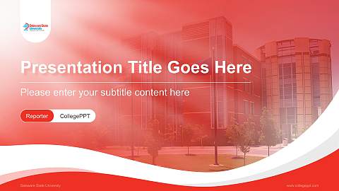 Delaware State University Lecture Sharing and Networking Event PPT Template