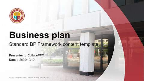 Divine Mercy University Competition/Entrepreneurship Contest PPT Template