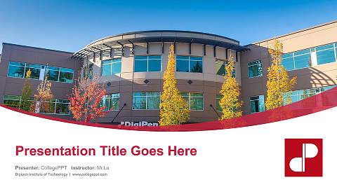 Digipen Institute of Technology Course/Courseware Creation PPT Template