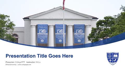 Dillard University Course/Courseware Creation PPT Template