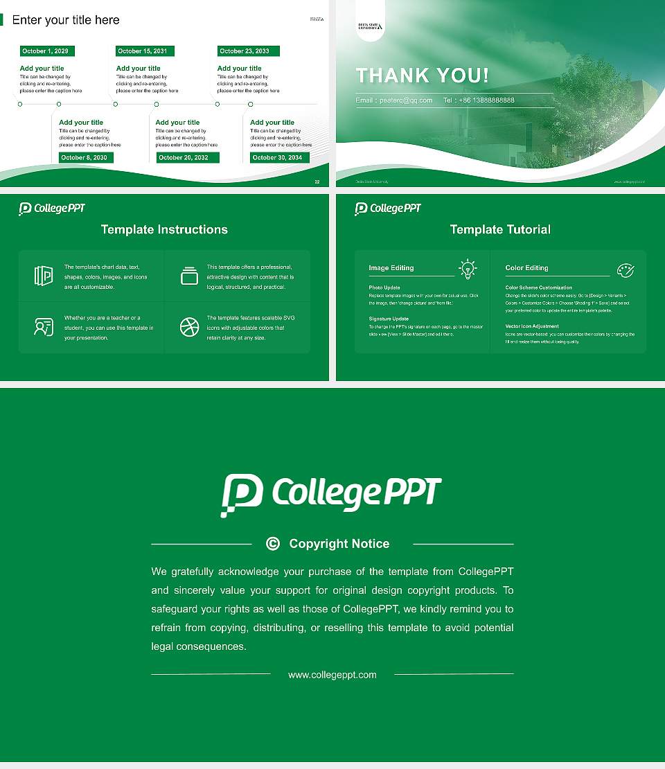 Delta State University Lecture Sharing and Networking Event PPT Template16:9 ratio PPT effect preview image4