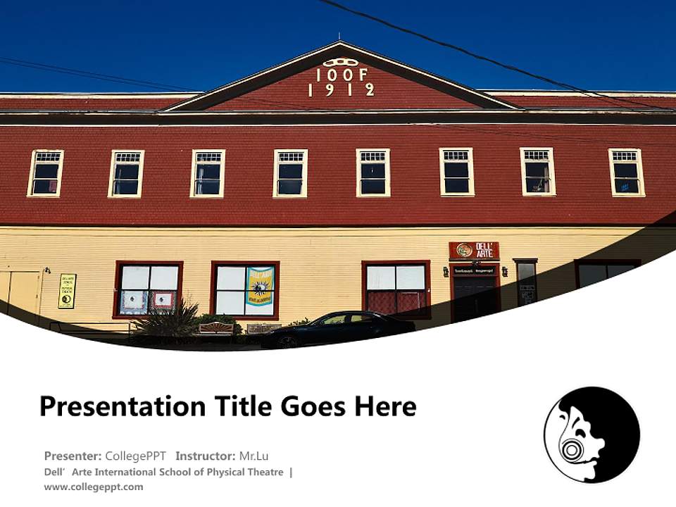 Dell’Arte International School of Physical Theatre Course/Courseware Creation PPT Template4:3 ratio PPT effect preview image5