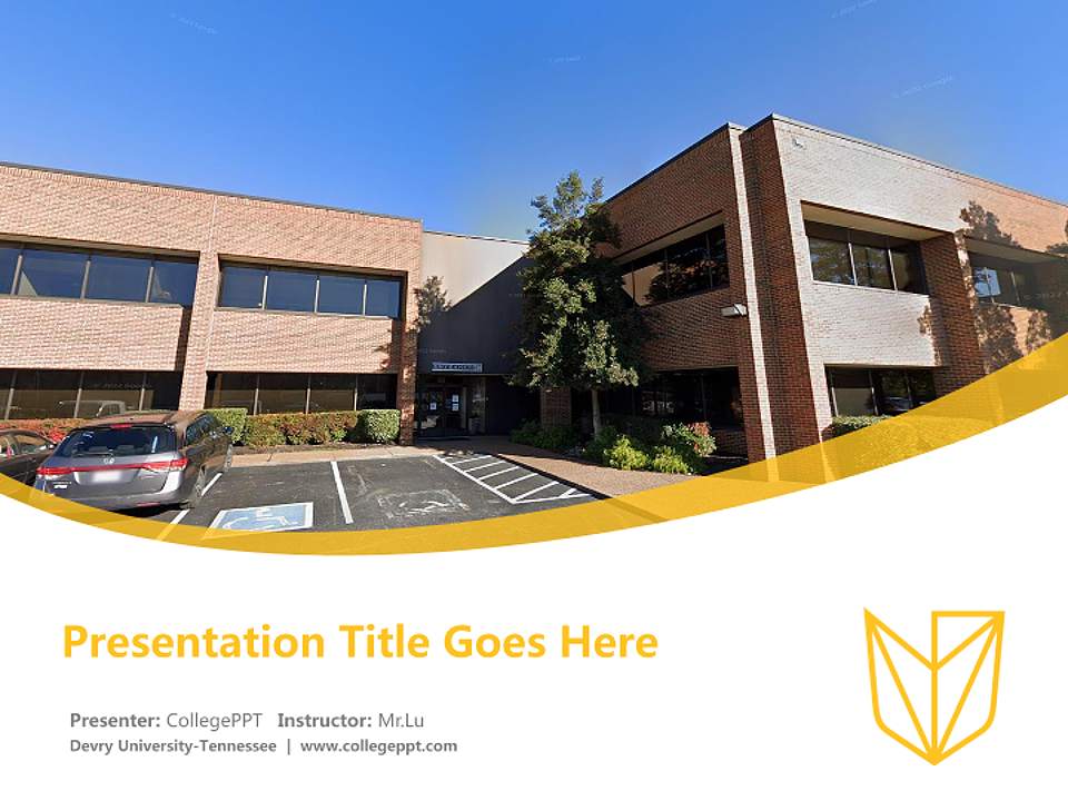 Devry University-Tennessee Course/Courseware Creation PPT Template4:3 ratio PPT effect preview image5