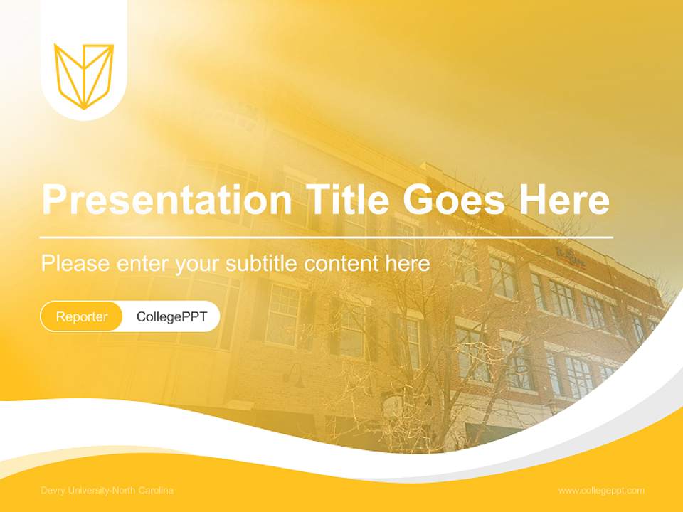 Devry University-North Carolina Lecture Sharing and Networking Event PPT Template4:3 ratio PPT effect preview image4