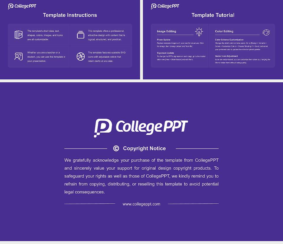 Davis College Academic Presentation/Research Findings Report PPT Template16:9 ratio PPT effect preview image5