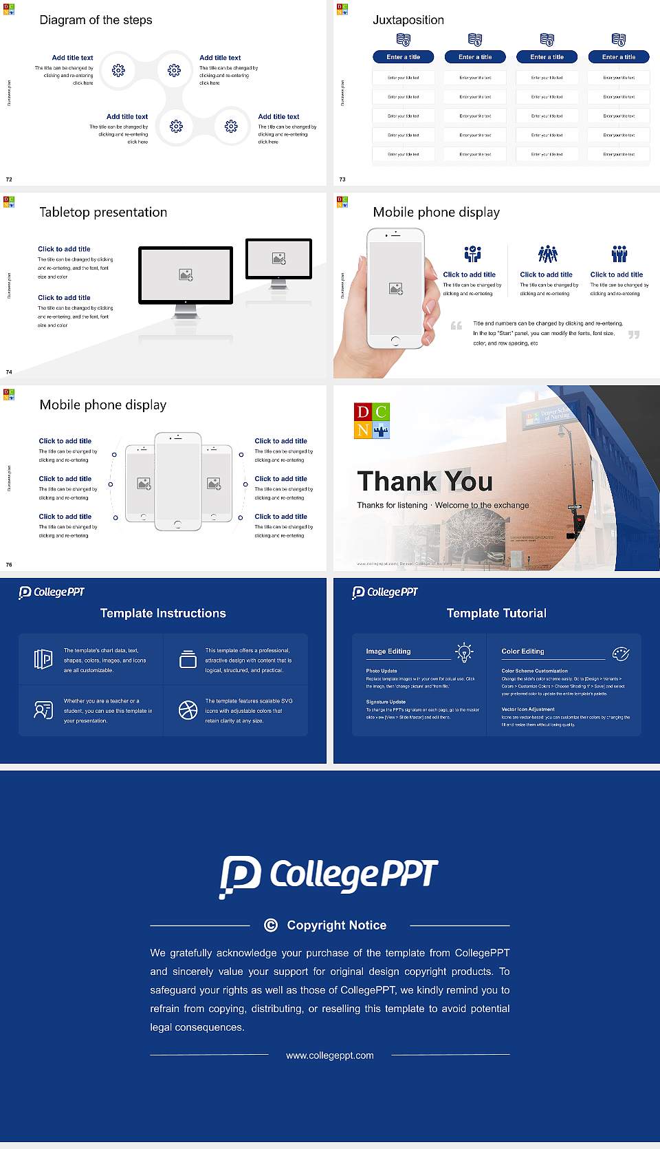 Denver College of Nursing Competition/Entrepreneurship Contest PPT Template16:9 ratio PPT effect preview image9