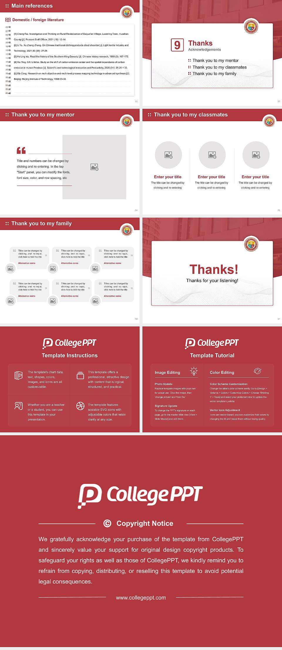 Divine Mercy University Graduation Thesis Defense PPT Template4:3 ratio PPT effect preview image7