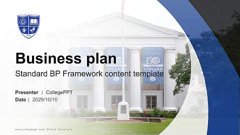 Dillard University Competition/Entrepreneurship Contest PPT Template