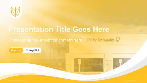 Devry University-Nevada Lecture Sharing and Networking Event PPT Template