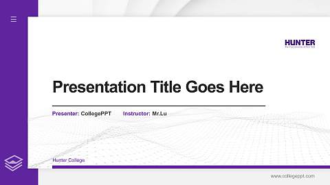 Hunter College Thesis Proposal/Graduation Defense PPT Template