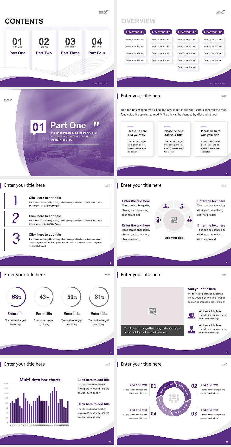Des Moines University-Osteopathic Medical Center Lecture Sharing and Networking Event PPT Template4:3 ratio PPT effect preview image2