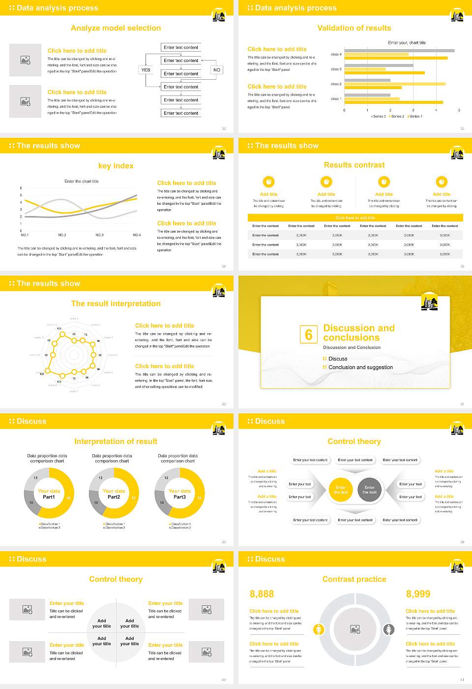 Depauw University Graduation Thesis Defense PPT Template16:9 ratio PPT effect preview image5