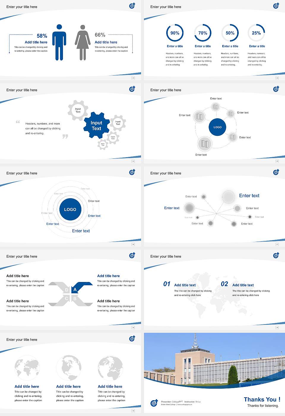 Divine Word College Course/Courseware Creation PPT Template16:9 ratio PPT effect preview image4