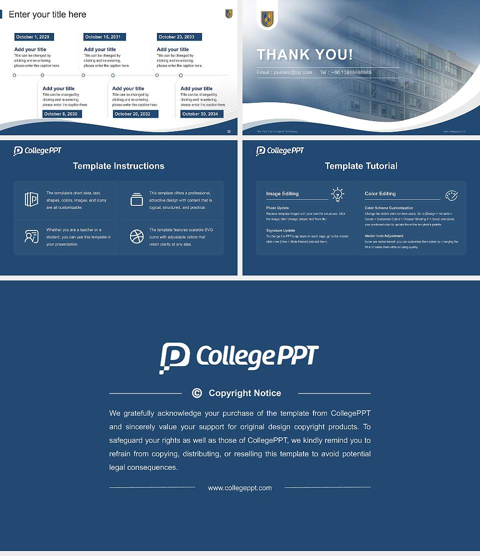 New York City College of Technology Lecture Sharing and Networking Event PPT Template16:9 ratio PPT effect preview image4