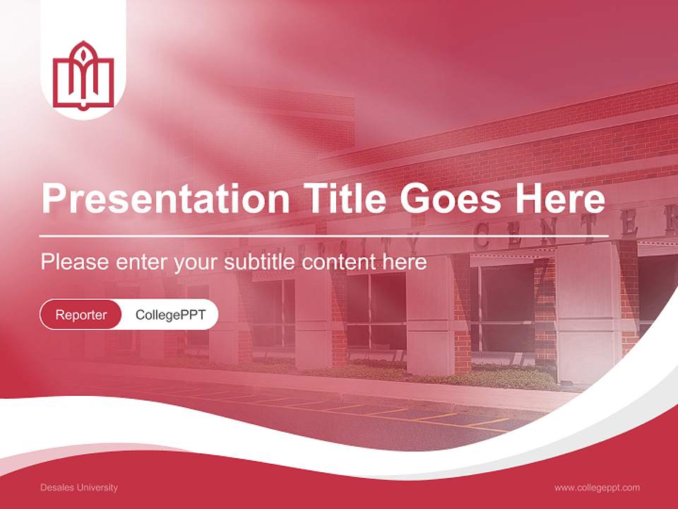 Desales University Lecture Sharing and Networking Event PPT Template4:3 ratio PPT effect preview image4