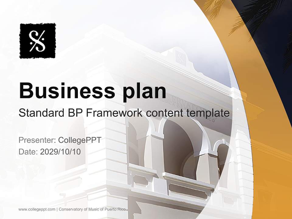 Conservatory of Music of Puerto Rico Competition/Entrepreneurship Contest PPT Template4:3 ratio PPT effect preview image9