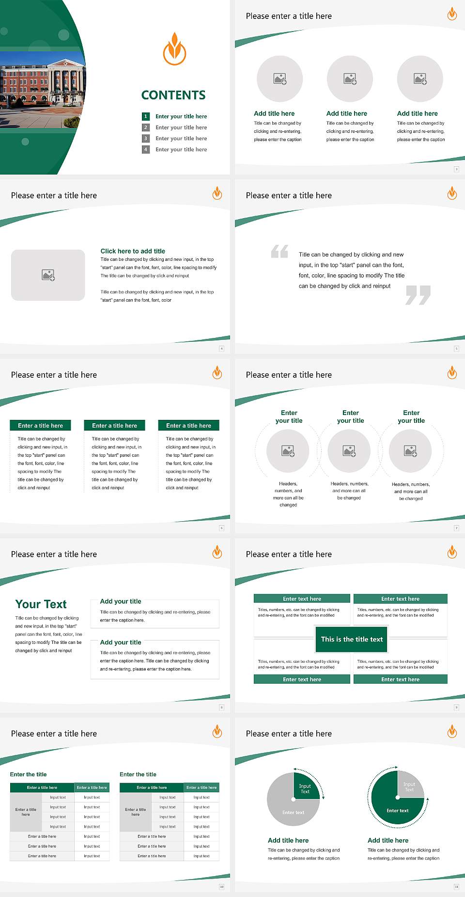Culinary Institute of America Course/Courseware Creation PPT Template4:3 ratio PPT effect preview image2