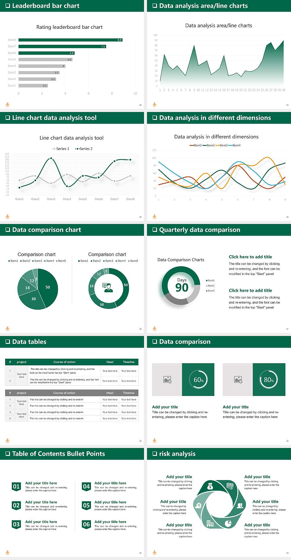 Culinary Institute of America General Purpose PPT Template4:3 ratio PPT effect preview image4
