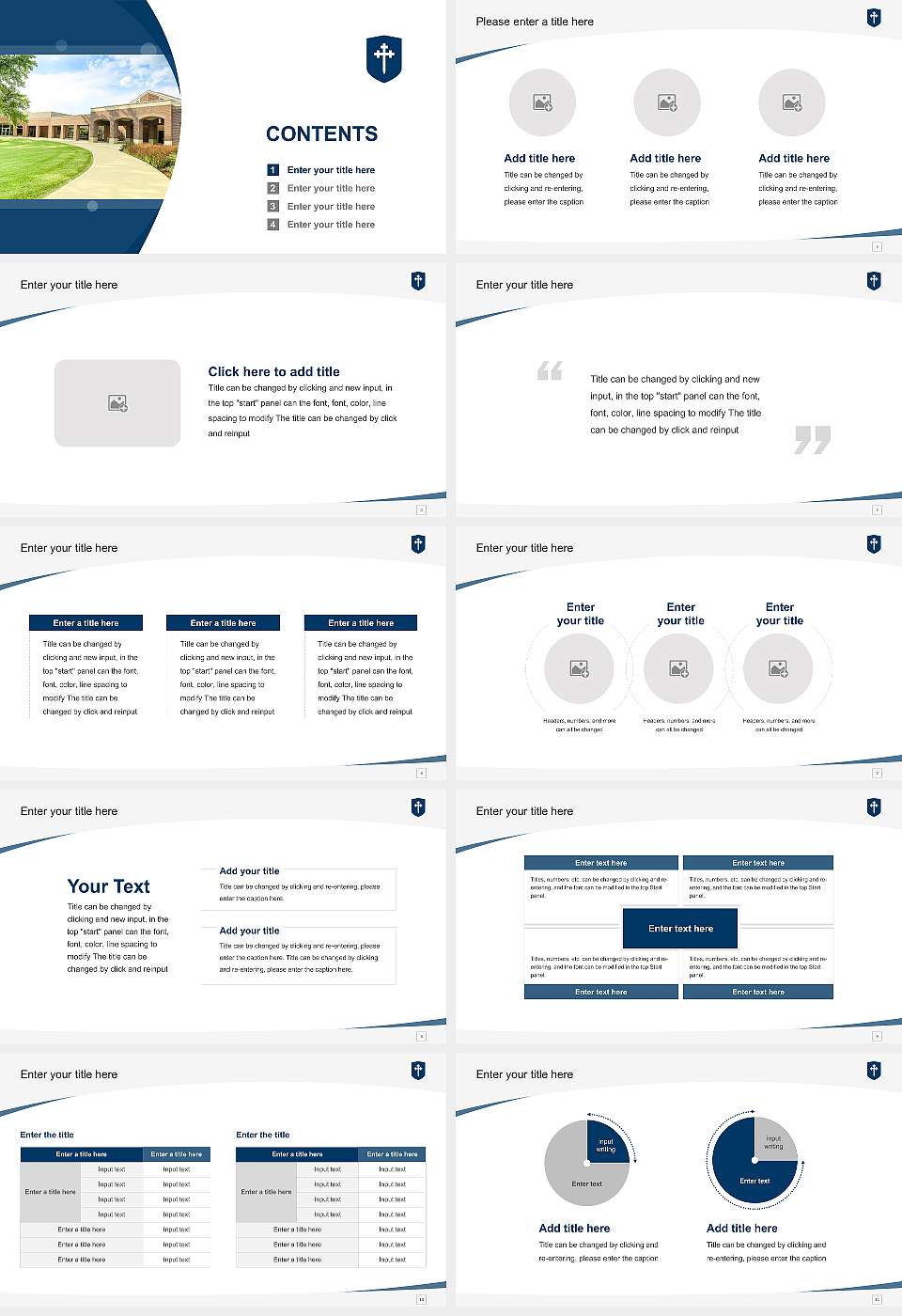Covenant Theological Seminary Course/Courseware Creation PPT Template16:9 ratio PPT effect preview image2