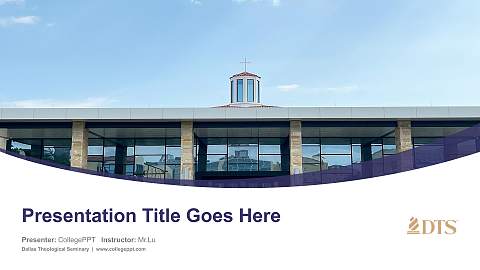 Dallas Theological Seminary Course/Courseware Creation PPT Template
