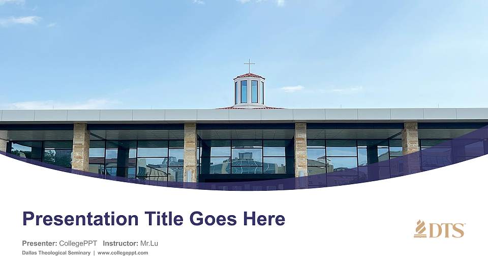 Dallas Theological Seminary Course/Courseware Creation PPT Template16:9 ratio PPT effect preview image
