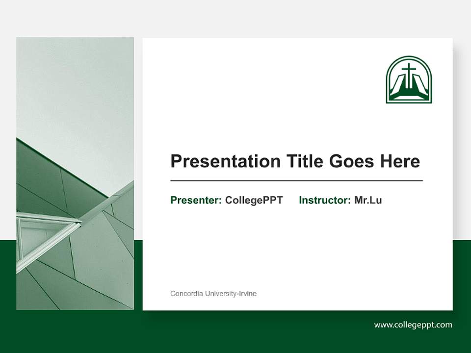 Concordia University-Irvine General Purpose PPT Template4:3 ratio PPT effect preview image6